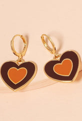 Boucles d'oreilles pendantes en forme de coeur-Earrings-MAUV STUDIO-STREETWEAR-Y2K-CLOTHING
