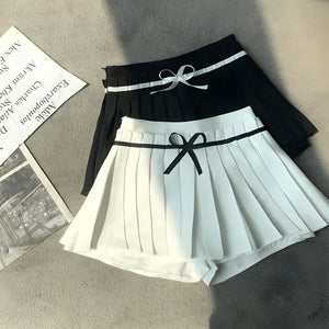 , Y2K skirt styled with a crop top