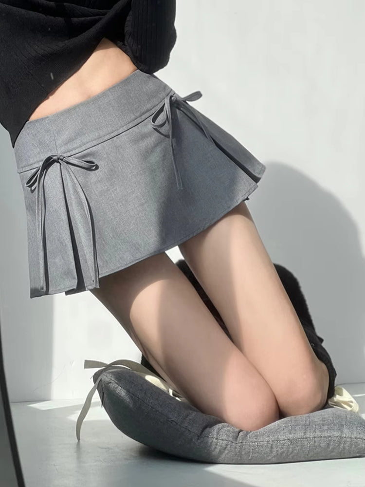 , Y2K skirt styled with a crop top
