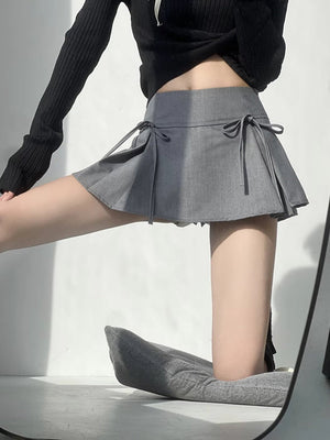 , Y2K skirt styled with a crop top