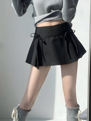 , Y2K skirt styled with a crop top