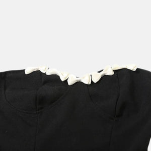 Bow Strapless Bubble Dress view 6 | MAUVSTUDIO®