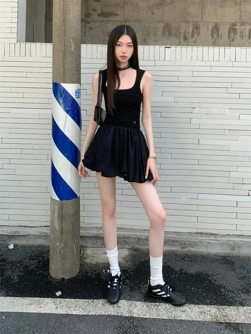 Bubble Mini Dress view 6 | MAUVSTUDIO®