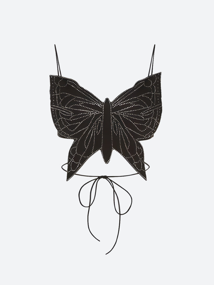 Butterfly Rhinestone Top – MAUVSTUDIO®