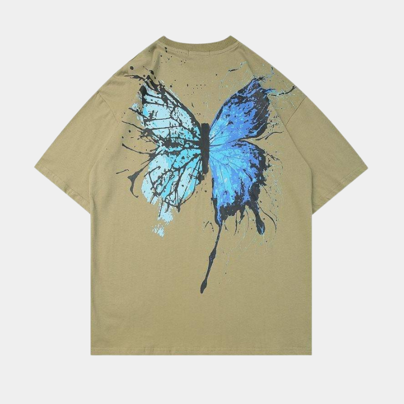 'Butterfly death' T shirt-T-Shirts-MAUV STUDIO-STREETWEAR-Y2K-CLOTHING