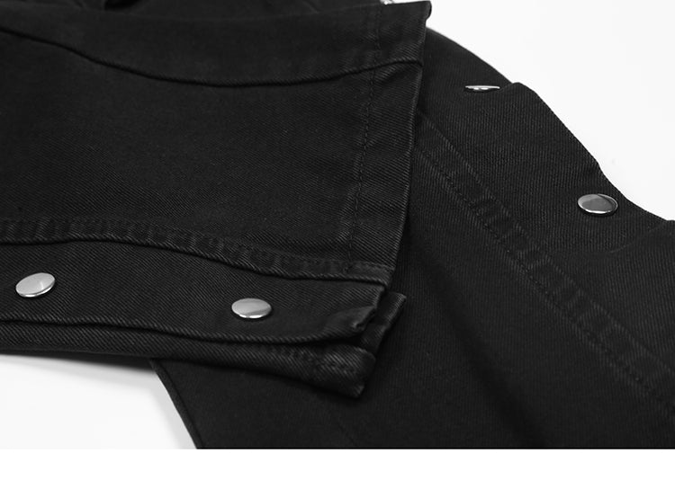 'Button' Jeans-Jeans-MAUV STUDIO-STREETWEAR-Y2K-CLOTHING