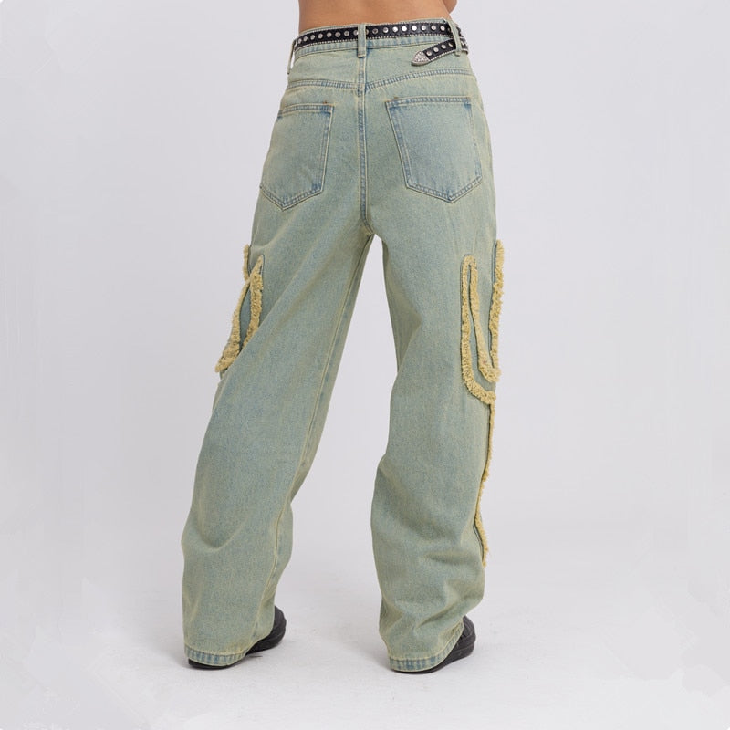 'Cactus' Jeans-Jeans-MAUV STUDIO-STREETWEAR-Y2K-CLOTHING
