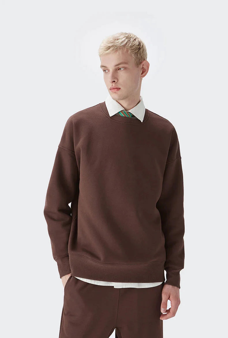 Candy Basic Sweatshirt-Brown-S-Mauv Studio
