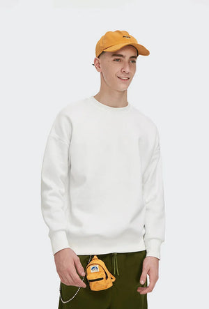 Candy Basic Sweatshirt-White-S-Mauv Studio