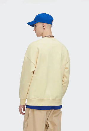 Candy Basic Sweatshirt-Yellow-S-Mauv Studio