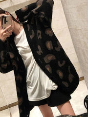 Cardigan ample imprimé léopard-Cardigan-MAUV STUDIO-STREETWEAR-Y2K-CLOTHING
