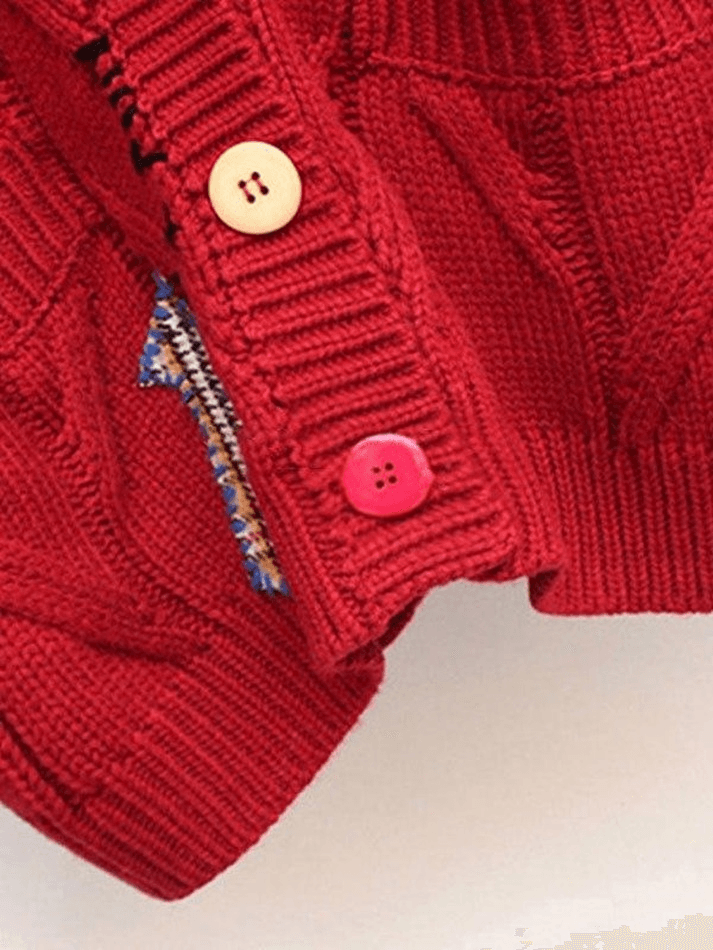 Cardigan oversize en tricot brodé-Cardigan-MAUV STUDIO-STREETWEAR-Y2K-CLOTHING