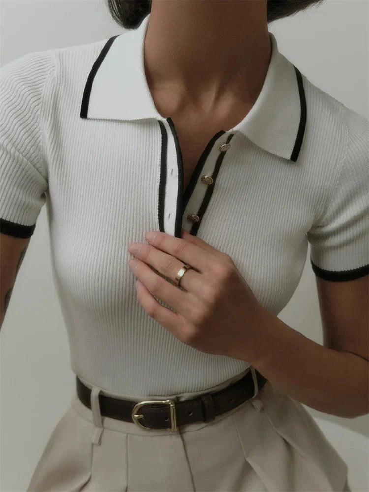 Casual Contrast Corduroy Top – MAUV STUDIO®® – MAUVSTUDIO®