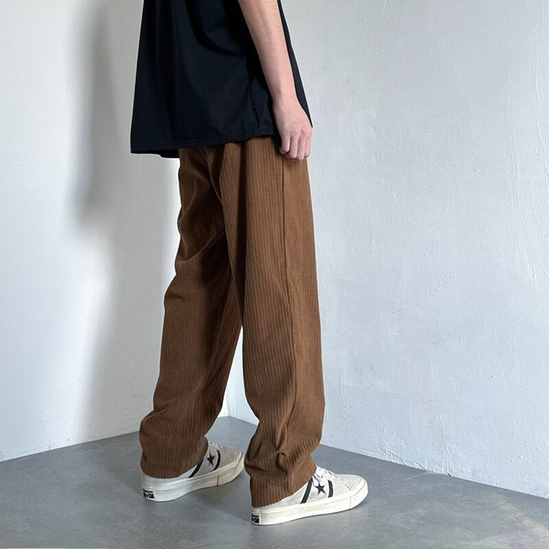 Casual Corduroy Pants-Pants-MAUV STUDIO-STREETWEAR-Y2K-CLOTHING