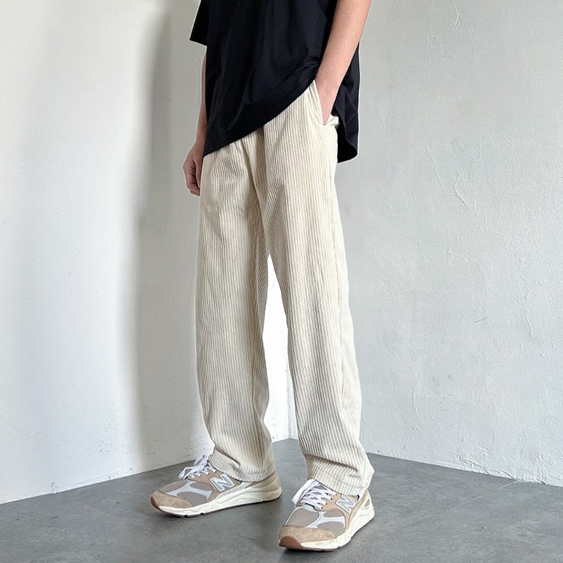 Casual Corduroy Pants-Pants-MAUV STUDIO-STREETWEAR-Y2K-CLOTHING
