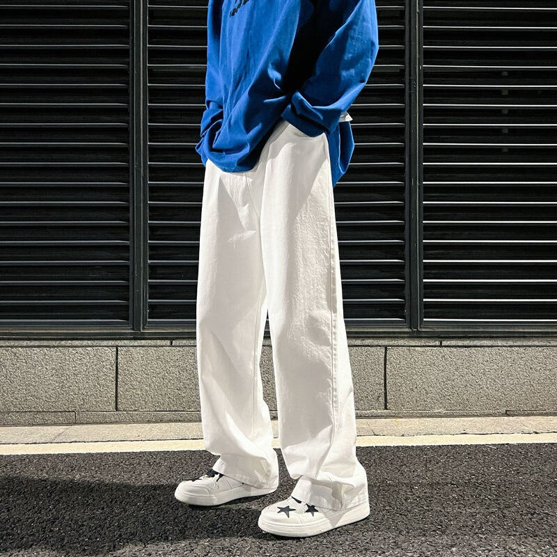 Casual Straight Pants-Pants-MAUV STUDIO-STREETWEAR-Y2K-CLOTHING