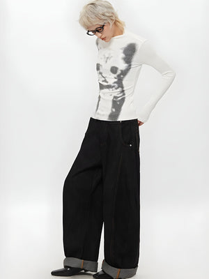 Cat High Neck Top – MAUVSTUDIO®