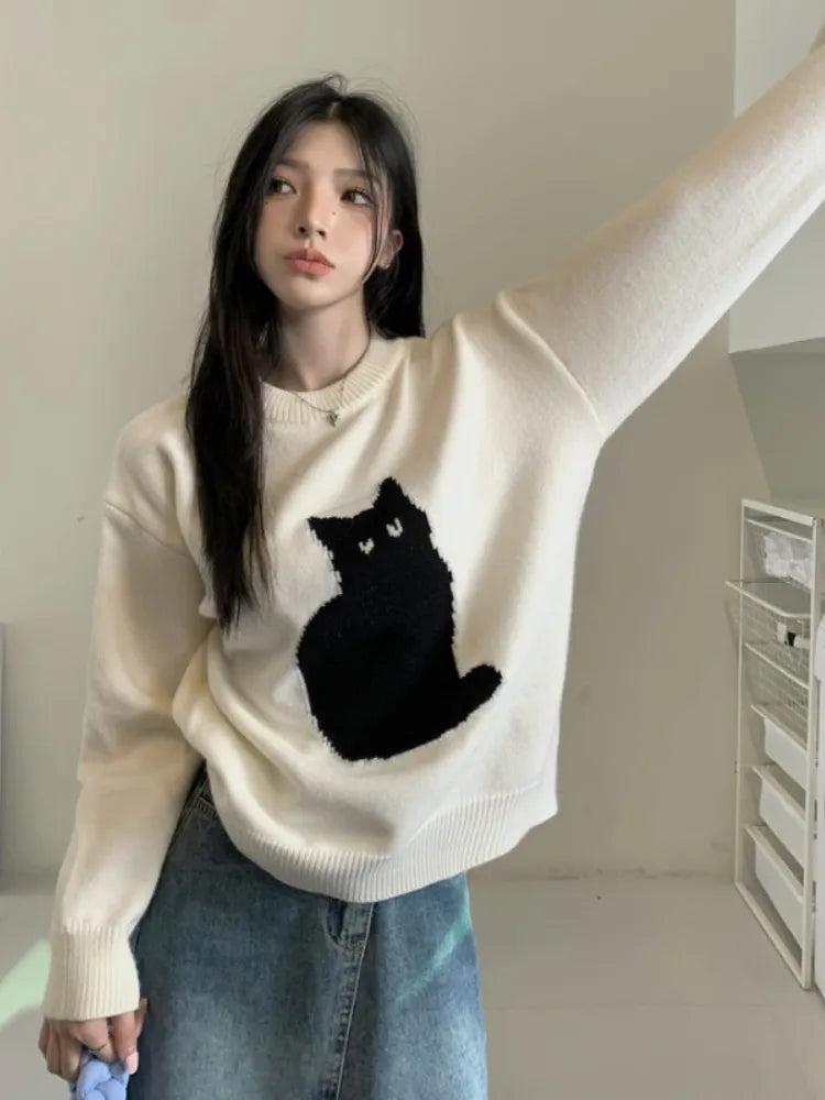 Cat Sweater-Mauv Studio
