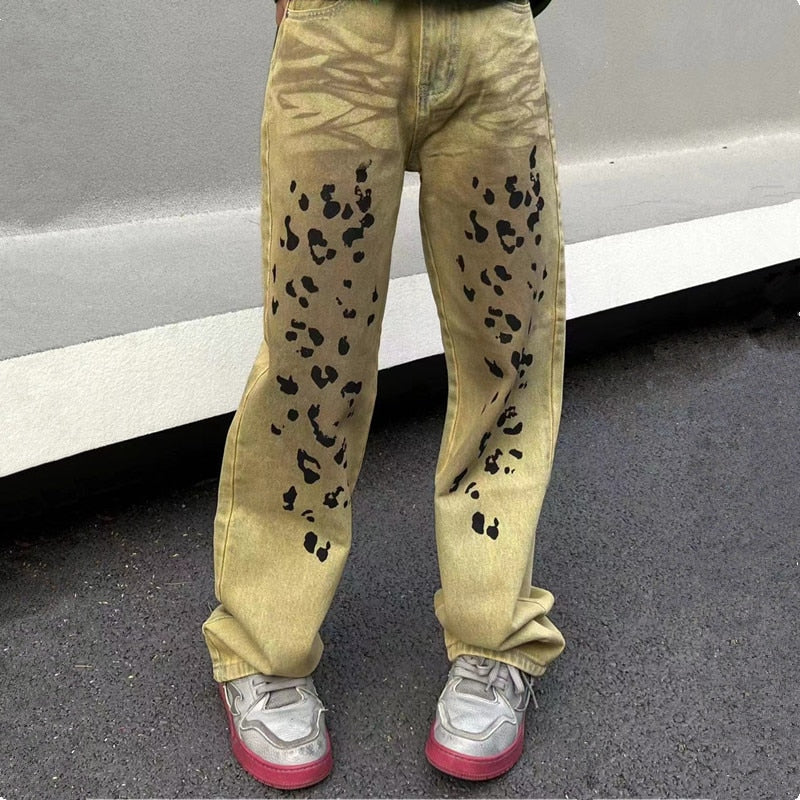 'Cheeta' Jeans-Jeans-MAUV STUDIO-STREETWEAR-Y2K-CLOTHING
