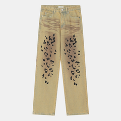 'Cheeta' Jeans-Jeans-MAUV STUDIO-STREETWEAR-Y2K-CLOTHING