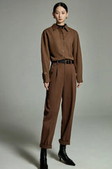 Classiccore Tailored Suit Pants-Brown-S-Mauv Studio