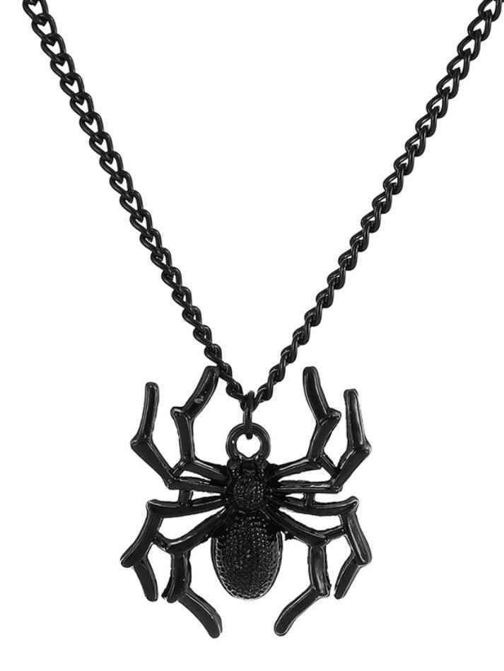 Collier à breloques araignée vintage-Necklaces-MAUV STUDIO-STREETWEAR-Y2K-CLOTHING