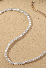 Collier élégant de fausses perles-Necklaces-MAUV STUDIO-STREETWEAR-Y2K-CLOTHING