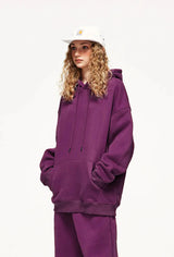 Colorful Basic Pullover Hoodie-Purple-XS-Mauv Studio