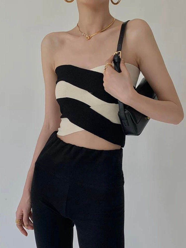 Contrast Color Tube Top – MAUV STUDIO®® – MAUVSTUDIO®
