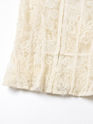 Coquette Embroidered Corset Top with fitted cut, Y2K corset styled with low rise bottoms