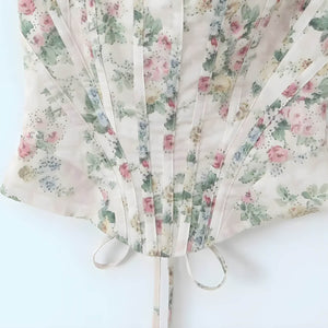 Coquette Floral Corset Top – MAUVSTUDIO®