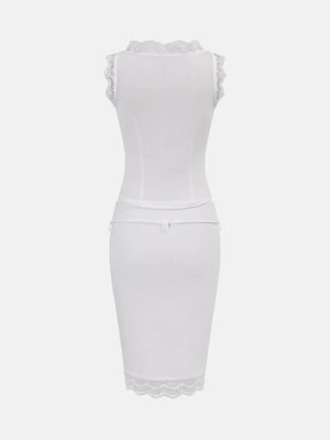 , Y2K skirt styled with a crop top