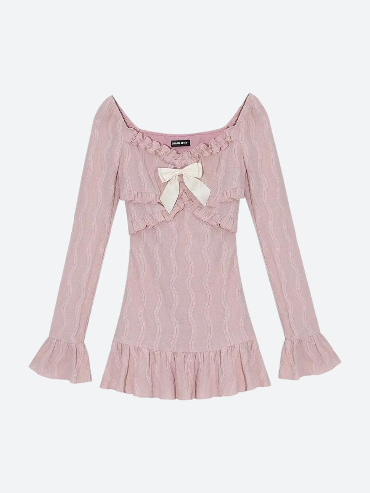 Coquette Mini Dress view 4 | MAUVSTUDIO®