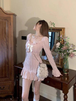 Coquette Mini Dress view 7 | MAUVSTUDIO®