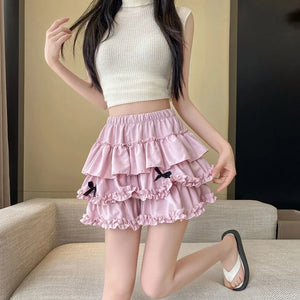 , Y2K skirt styled with a crop top