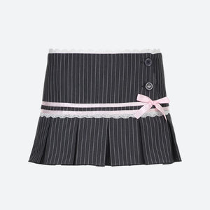 , Y2K skirt styled with a crop top