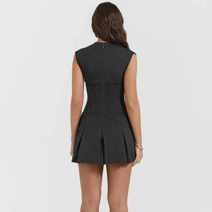 Corset Mini Dress view 3 | MAUVSTUDIO®