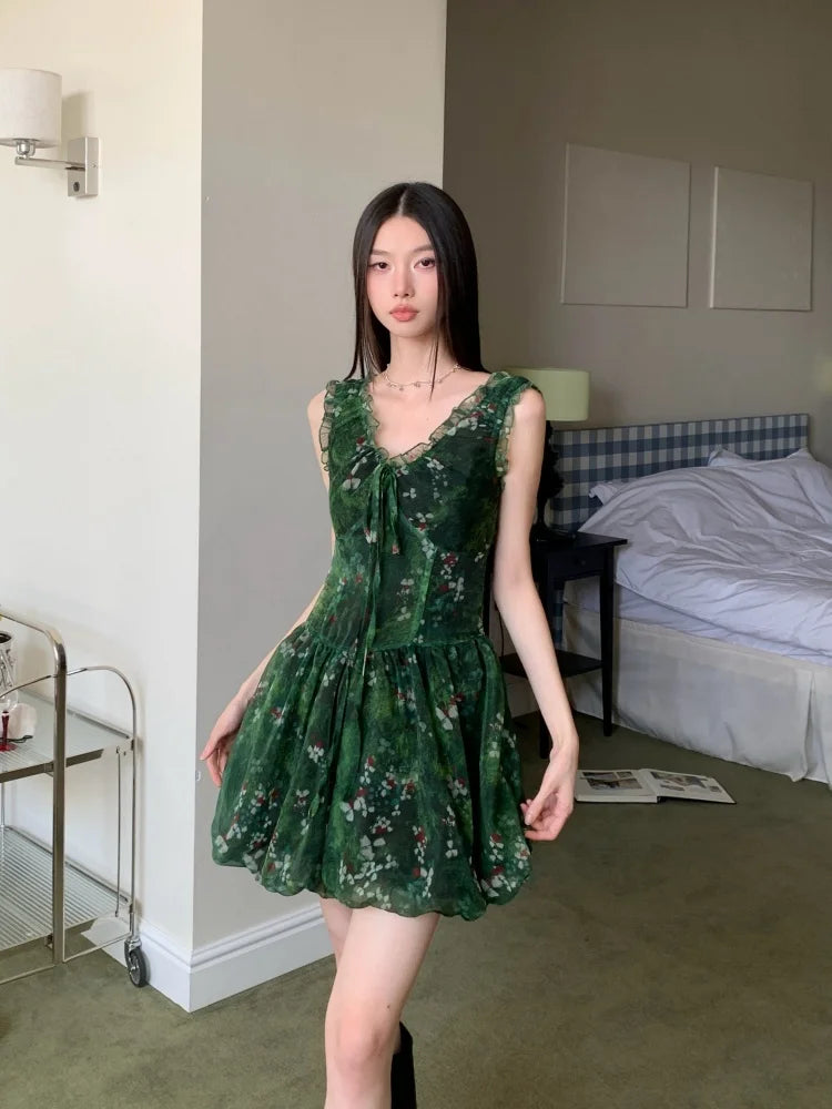 cottagecore tulle dress 2-Piece Prairie Cottagecore Dress With Headscarf cottagecore style