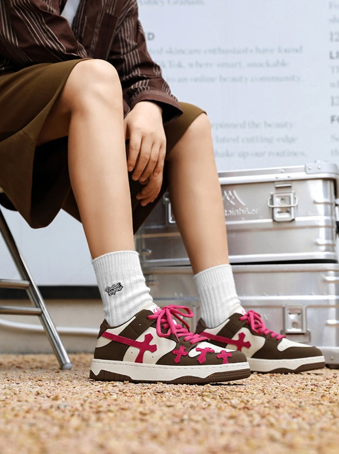 'Cross' Shoes-Sneakers-MAUV STUDIO-STREETWEAR-Y2K-CLOTHING