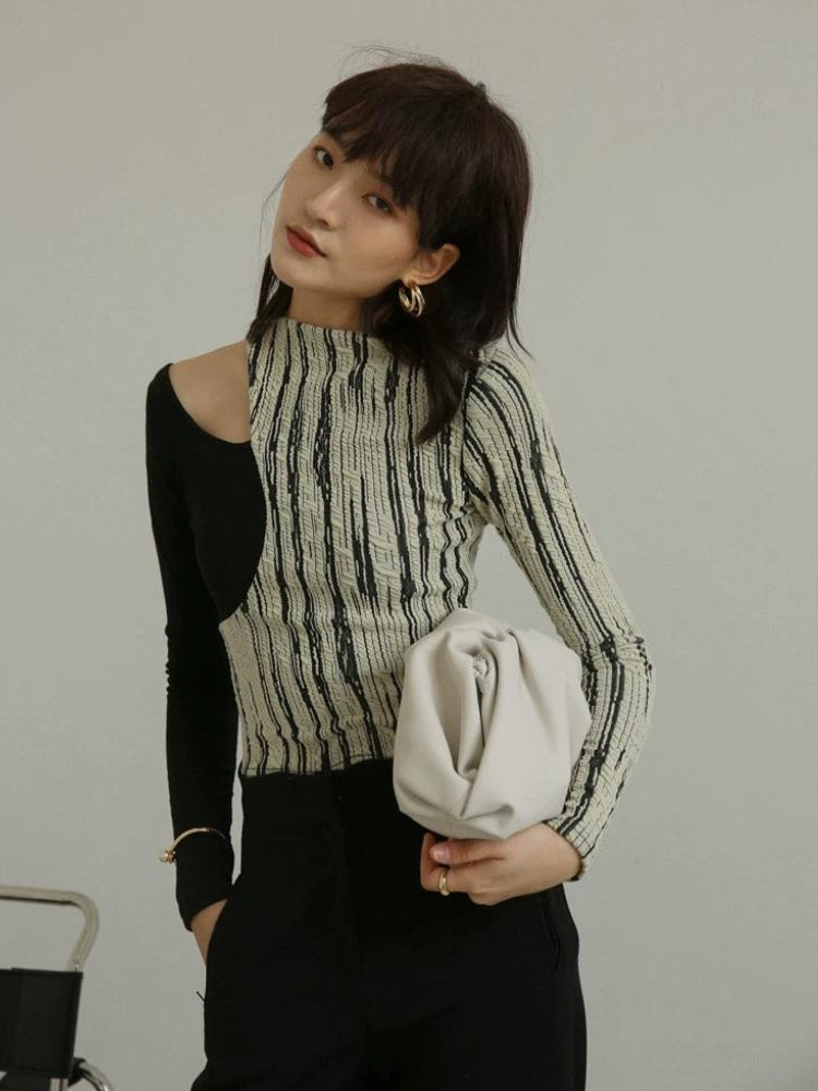 Cut Out Shoulder Patch Top – MAUV STUDIO®® – MAUVSTUDIO®