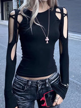 Cyberpunk Cut Out Top – MAUVSTUDIO®