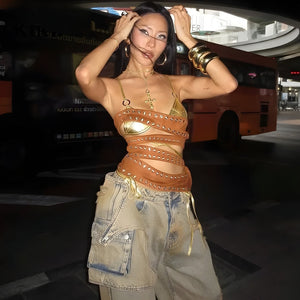 Cyberpunk Cut Out Tube Top – MAUVSTUDIO®