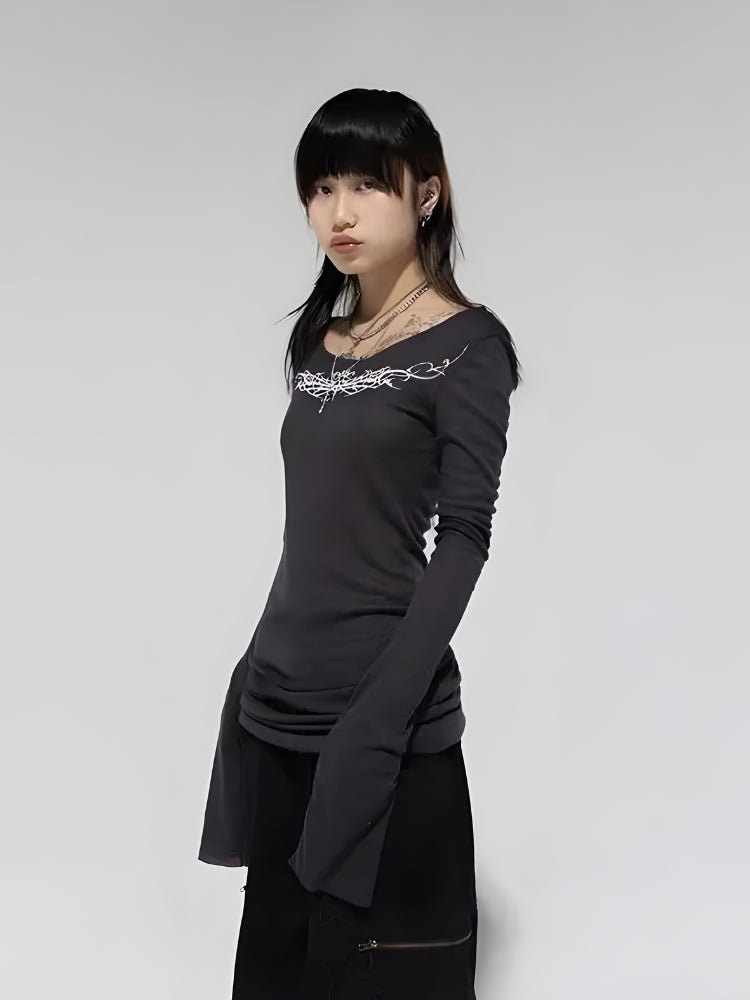 Cyberpunk Extra Long Sleeve Top – MAUVSTUDIO®