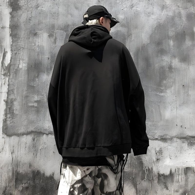 Cyberpunk Ghost Full Zip-Up Hoodie – MAUVSTUDIO®