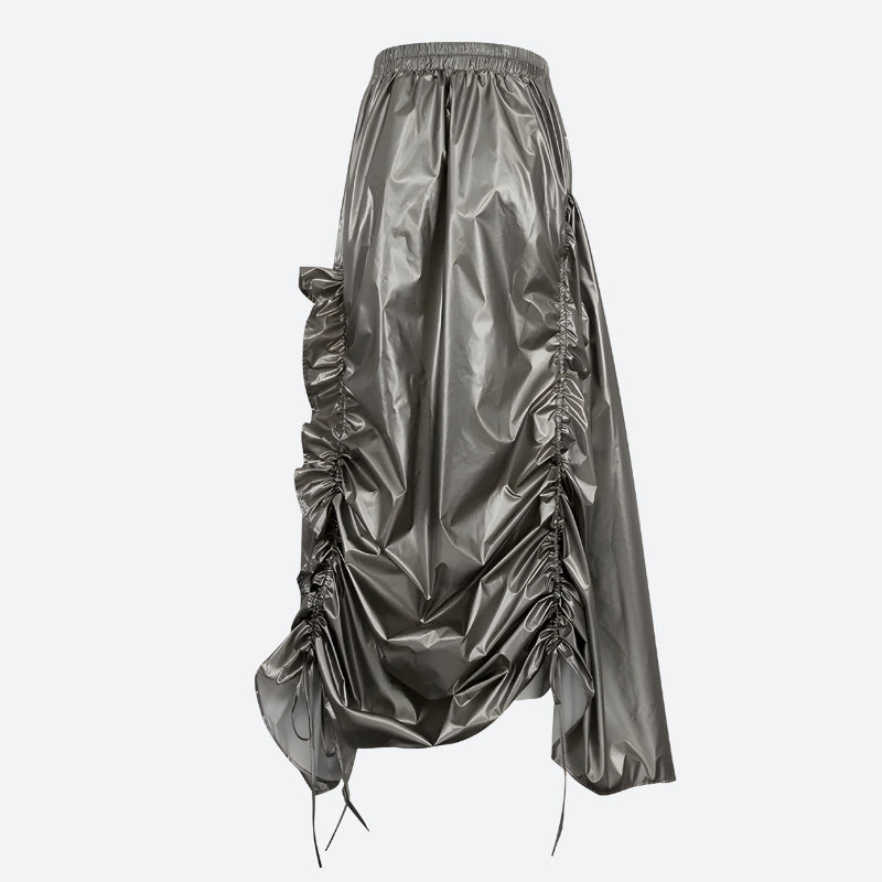 , Y2K skirt styled with a crop top