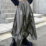, Y2K skirt styled with a crop top