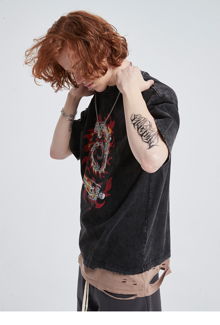 'Death loop' T shirt-T-Shirts-MAUV STUDIO-STREETWEAR-Y2K-CLOTHING