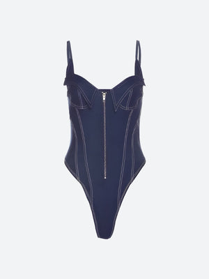 Denim Bodysuit – MAUVSTUDIO®