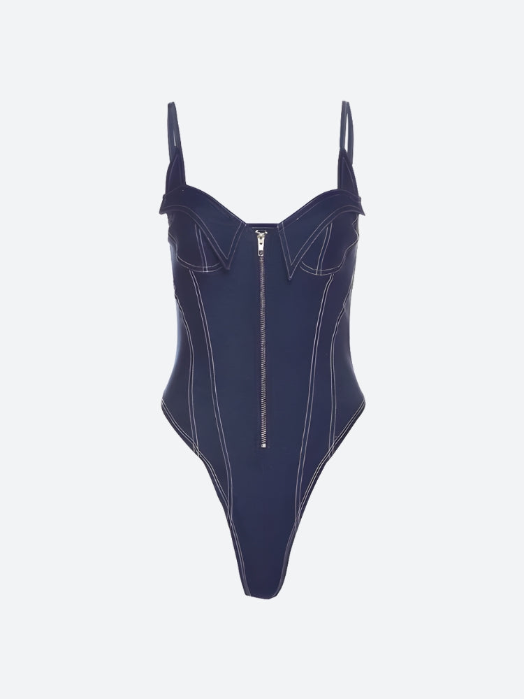 Denim Bodysuit – MAUVSTUDIO®
