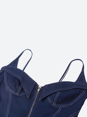 Denim Bodysuit – MAUVSTUDIO®